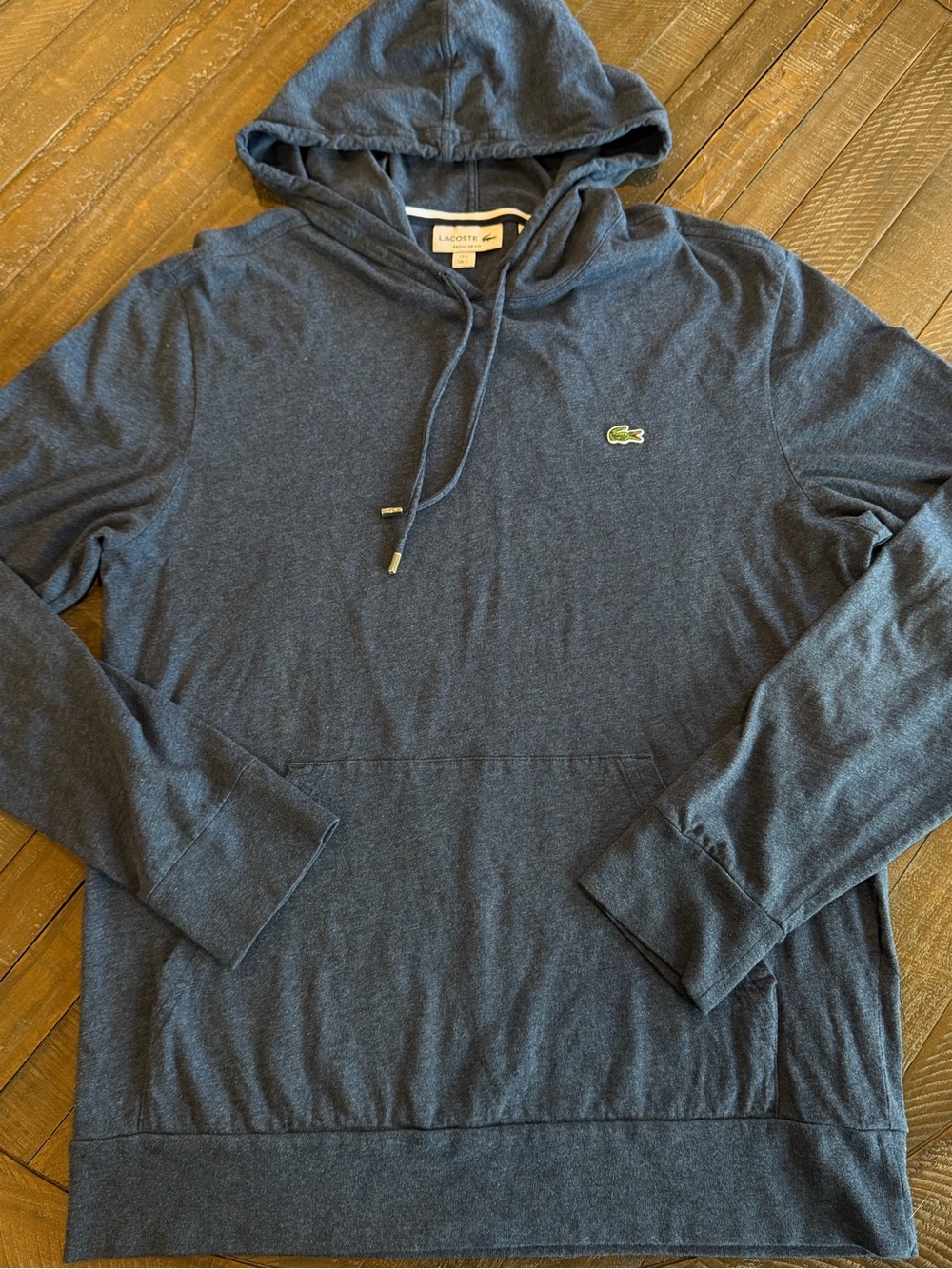 Lacoste Men’s Regular Fit Navy Hoodie Size Large